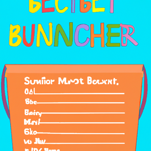 Summer Bucket List Template 2