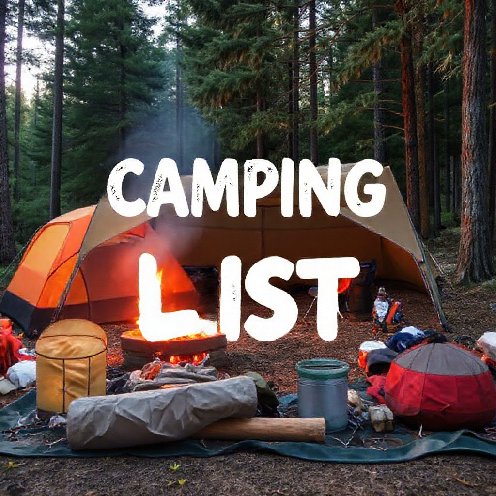 Camping Packing List 3