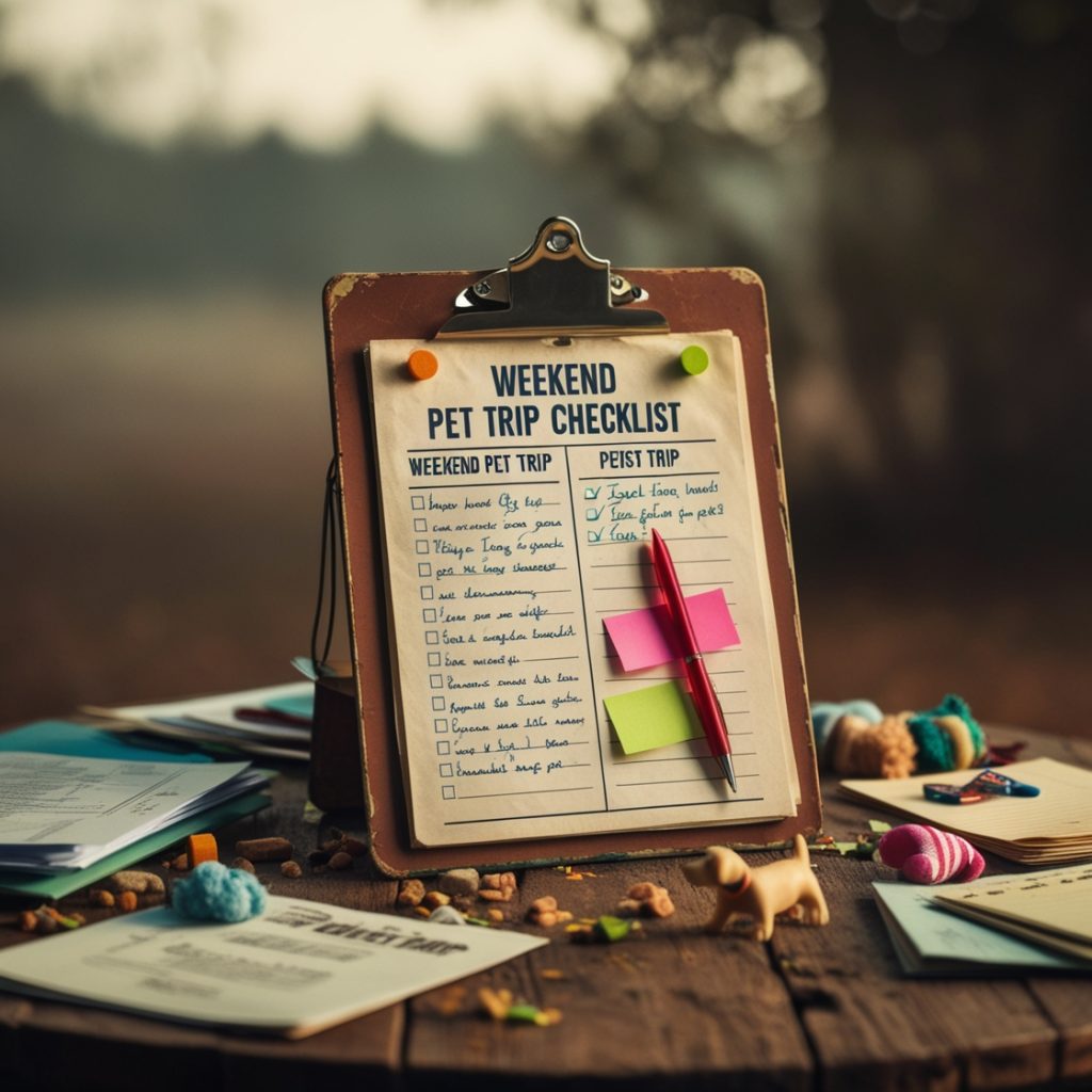 Weekend Pet Trip Checklist
